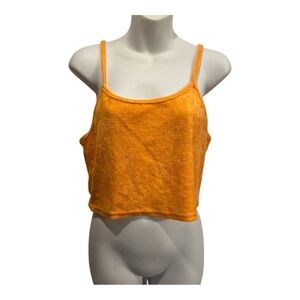 Rue21 Orange cropped tank top. Size large